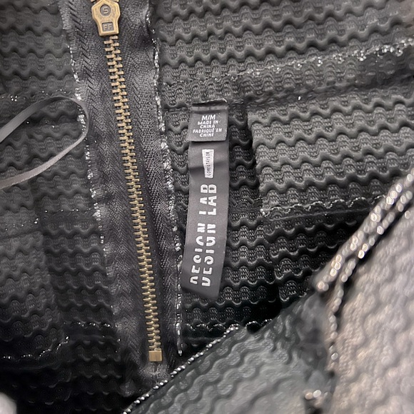 Silver with black detailing high waisted skirt - Picture 2 of 2